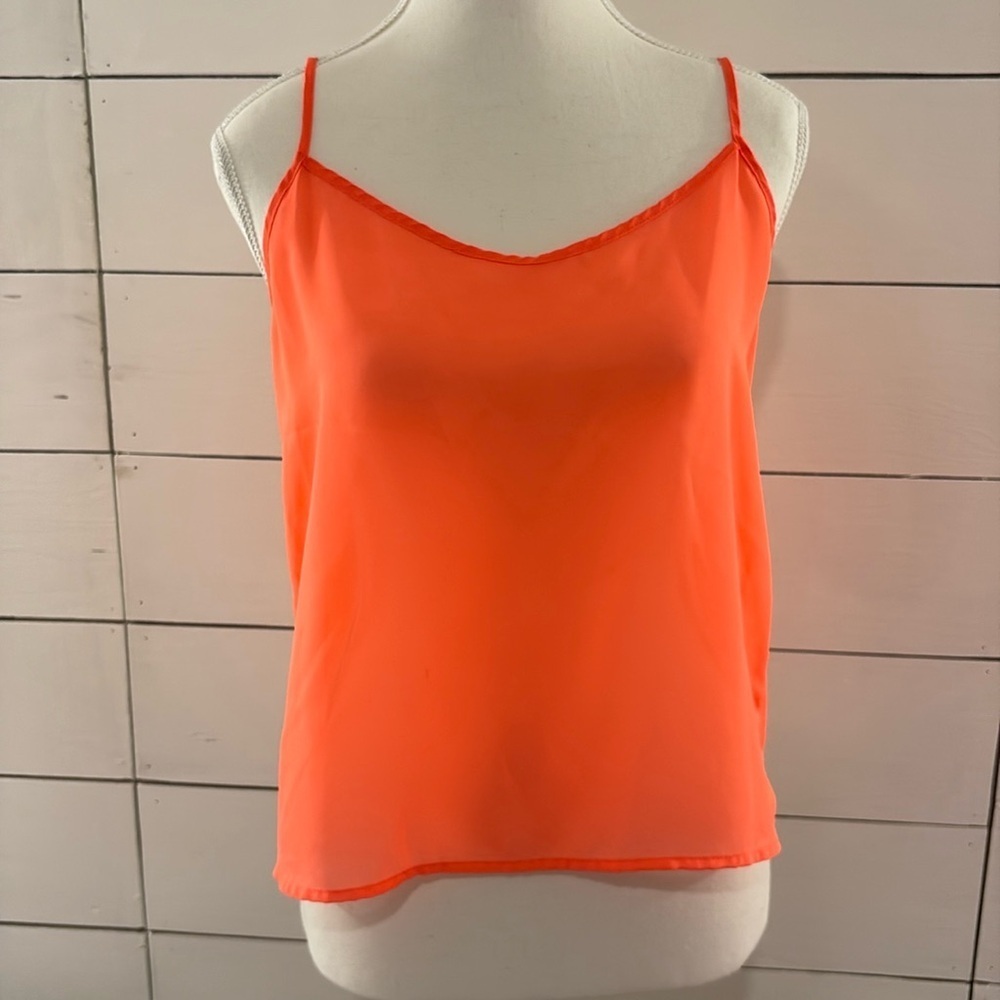 American Apparel Orange Pink Camisole Top